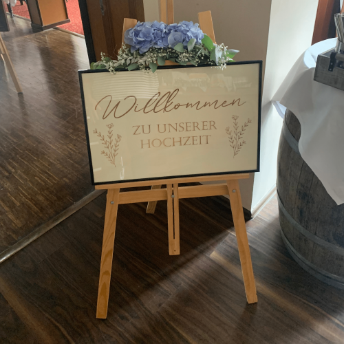 Willkomen zu unserer Hochzeit