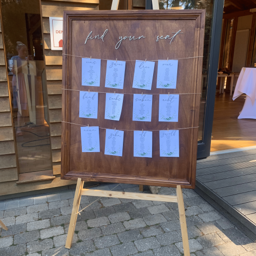 XXL Sitzplan vor Location